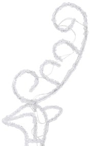Reni si sanie de Craciun, colorat, 260x21x87 cm, acril 1, Multicolour