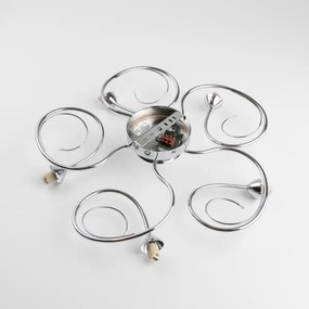 Eglo 32103 - Lustră aplicată LED VELAGO, 5xG9/33W/230V, crom lucios