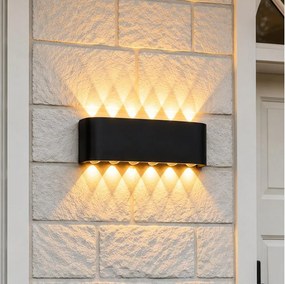 Top Light-LED Aplica de perete pentru exterior RAY LED/10W/230V 3000/4000/6500K IP54 negru