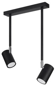 Spot negru 10x30 cm Jones – Sollux