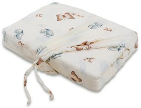 Lenjerie de pat din muselină Matex Fluturi, 140 x 200 cm, 70 x 90 cm