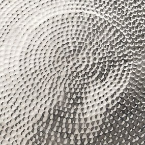 Masuta Living eleganta din metal Optik 80cm argintiu A-38396 VC