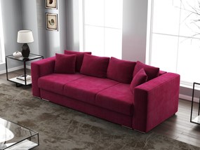 Canapea extensibilă dumonde cu ladă de depozitare si sezut confortabil din spuma high-density, Gloria Zoom Red 240x100 cm