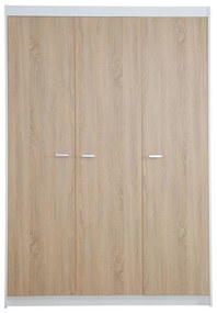 Șifonier pentru copii alb-natural 131x190 cm Gabriella – Roba