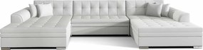 Colțar lemn masiv Formă U Extensibil Leyton 355x165cm Personalizabil