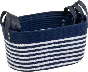 Coșuri de depozitare 3 buc. din material textil 38x22x20 cm – Casa Selección