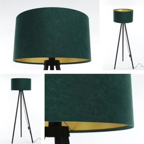 Lampă de podea STANDART 1xE27/60W/230V verde/wenge