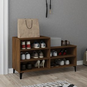 vidaXL Pantofar, stejar maro, 102x36x60 cm, lemn prelucrat