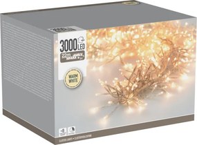 Ghirlandă LED de exterior pentru Crăciun 3000xLED/230V/8 funcții 24,8 m IP44 alb cald