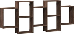 vidaXL Raft de perete, stejar maro, 159x18x65 cm, lemn compozit