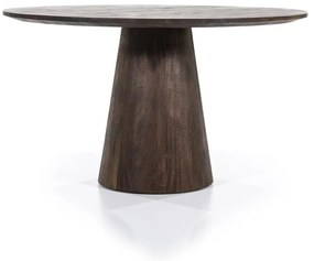 Masa rotunda dinlemn de mango Aron 130x76 cm maro