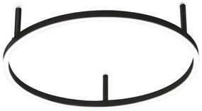 Ideal Lux - Plafonieră LED ORACLE SLIM LED/29W/230V 4000K Ø 50 cm neagră