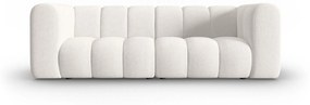 Canapea Lupine cu 3 locuri si tapiterie din tesatura structurala, alb