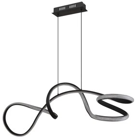 Lustra LED suspendata 4000K SWIRL negru