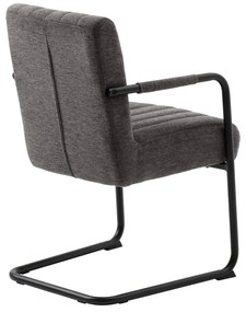 Scaun de dining gri închis Trout – Unique Furniture