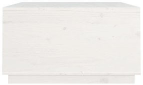 Masuta de cafea, alb, 80x80x45 cm, lemn masiv de pin 1, Alb