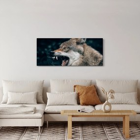 Tablou cu lup (120x50 cm)