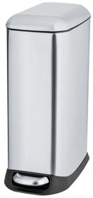 Coș de gunoi argintiu cu pedală din oțel inoxidabil 20 l Design – Wenko