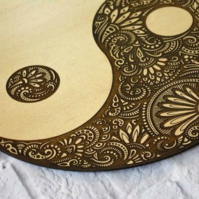 DUBLEZ | Yin Yang – Mandala vindecătoare realizată din lemn