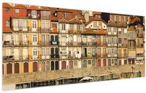 Tablou - Cartierul Waterfront, Portugalia (120x50 cm)