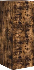 vidaXL Dulap TV de perete Stejar fumuriu 30 x 31 x 80 cm Lemn compozit
