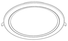 Corp de iluminat LED încastrat Philips 80088/17/16 RASTABAN 1xLED/20W/230V