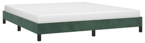 Cadru de pat, verde inchis, 160x200 cm, catifea Verde inchis, 25 cm, 160 x 200 cm