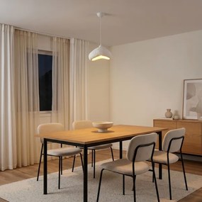 Brilagi - Lampă suspendată cu cablu WABI SABI 1xE27/40W/230V Ø 30 cm albă