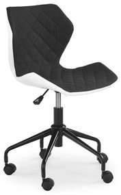 Scaun birou Matrix alb/negru - H 78-88 cm
