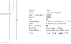 Aplica LED moderna stil minimalist Cliff
