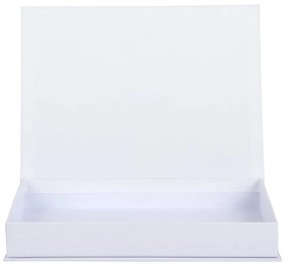 Cutie de depozitare albă/verde din hârtie decorativă 18x4x25 cm Mojito – PT LIVING