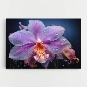 Tablou Canvas, 80x120cm, Dormitor si Living, Flori, Orhidee, Orchid In Rain