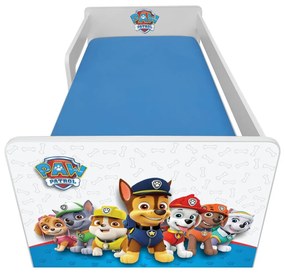 Pat copii Paw Patrol Blue P1L 2-12 ani cu paravane detasabile