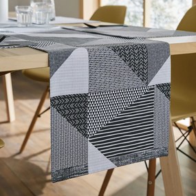 Napron de masă din bumbac 220x33 cm Larsson Geo – Catherine Lansfield