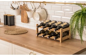 Raft pentruvinuri G21  din bambus, 8 sticle, S