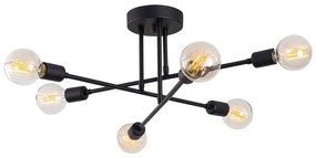 Plafonieră Opviq lights Flower, negru