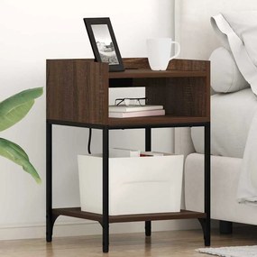 vidaXL Noptiere 2 pcs Stejar brun 40 x 40 x 61 cm Lemn compozit