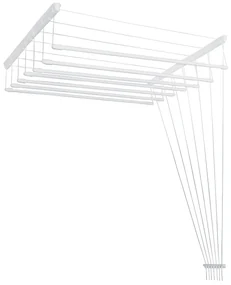 JAKS Uscător de rufe de tavan 7 tije alb Lungime: 120 cm