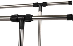 Cuier mobil, inox + plastic negru, SEBO