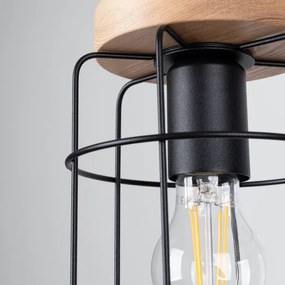 Lustră pe cablu Sollux SL.1263 GOTTO 1xE27/15W/230V negru