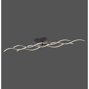 Lustră LED aplicată WAWE LED/28W/230V neagră Leuchten Direkt 15166-18