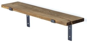 Raft din lemn Lam002 Negru 60x16x14 cm
