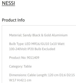 Veioza design minimalist NESSI, NVL-9011409