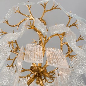 Candelabru LUX design deosebit PIEMONTE lucrat manual, cu 8 surse de lumina