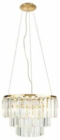 Lustra suspendata design elegant 42cm Monaco, auriu P0423 MX