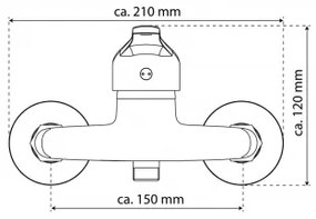 Eisl NI168CR - baterie de duș GRANDE VITA CLASSIC crom lucios