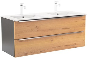Dulap inferior Vario Trim 120 cu lavoar antracit-stejar