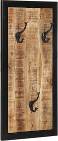 vidaXL Cuier pentru haine, 40x2x80 cm, lemn masiv de mango brut