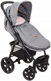 ShopJK SAC PENTRU CĂRUCIOR PRIMĂVARĂ/TOAMNĂ GRI - ROZ 017377