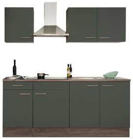 Mobilă de bucătărie Yorki 210, corp din stejar Yorki, cu față antracit satinat